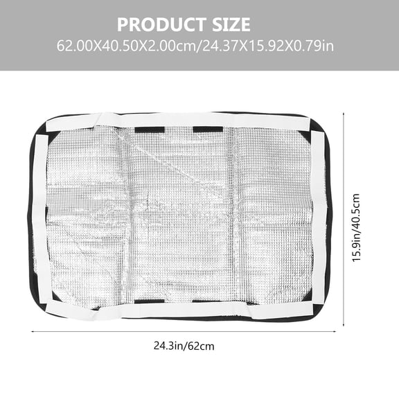 HONMEET 2-Pack RV Window Shades Aluminum Film Heat Reflective for Travel Trailer Motorhome