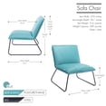 thumbnail image 4 of Porthos Home Quyen Armless 1 Sofa Seat, PU Leather Upholstery, Steel Legs, 4 of 5