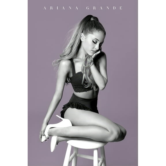Ariana Grande - Music / Personality Poster (Posing on Stool) (Size: 24" x 36")
