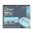 thumbnail image 2 of Dove Men+Care Clean Comfort Body Face Bar Soap - 8pk - 3.75oz each, 2 of 4