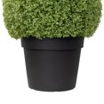 thumbnail image 4 of Northlight Boxwood Ball Artificial Topiary in Weighted Pot - 22", 4 of 6