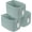 Green, variant on 3 Pack Cotton Rope Woven Storage Basket Bins Rectangle Decorative Organizer for Nursery Clothes Toys Books Towels 15x10x9.3 Inch