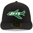 thumbnail image 2 of Men's New Era Black New York Jets Omaha Throwback Low Profile 59FIFTY Fitted Hat, 2 of 5