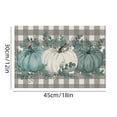thumbnail image 3 of Vintage Thanksgiving Harvest Placemats, Fall Pumpkin Themed Heat Resistant Table Mats for Autumn Dining Decor, Farmhouse Kitchen Decorations, 3 of 6