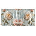 thumbnail image 7 of Yayeee Kitchen Curtains Set of 2 Light Filtering 57"x36" Over Sink Window Panels, Whimsical Rose, 7 of 7