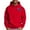 Red, variant on CharmCyan Men's Hooded Casual Hoodie Black L