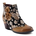 thumbnail image 3 of Spring Step L'Artiste Glynn Women's Floral Oxford Bootie - Pretty & Punk, Suede with Rainbow Stitching, 3 of 9