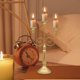 thumbnail image 3 of Candelabros cónicos de Metal, soporte para velas, candelabro romántico para mesa, boda, Halloween, restaurante, de mesa , 3 brazos, 3 of 7