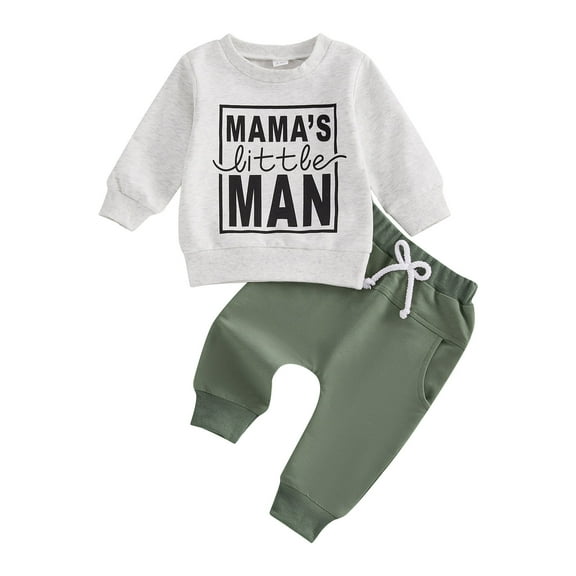 Xudanell Boys Clothing Sets Mamas Boy Tight Trousers Outfit Sports Winter Baby Boy Clothes