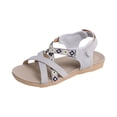 thumbnail image 3 of HTHLVMD Vacation Sandals for Women, Comfort Casual Summer Walking Shoes, Women's Comfortable Hiking Athletic Sandals Arch Support Sports Walking Casual Summer Outdoor Beach Water Sandal, Beige 5.5, 3 of 6