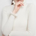 thumbnail image 6 of TRUBKH Fall Outfits for Women Scoop Neck Long Sleeve Pullover Top Fall Casual Sweater Flowy Top Fall Sweaters Tunic Tops Blouse Going Out Tops Plus Size Fall Clothes White 2XL, 6 of 7