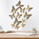 thumbnail image 5 of 12 pegatinas de pared de mariposa hueca con textura de metal 3D. Wmkox8yii fhajkh528, 5 of 6