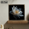 thumbnail image 2 of 2D Flat, Ethereal Lotus Flower Heart Wall Decor, 8x8 Inchd Decorative Plaque, Elegant Glowing Floral Art Sign for Bedroom Living Room Office, Unique Gift for W, 2 of 9