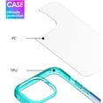 thumbnail image 5 of Allytech Gradient Case for iPhone 12 Pro Max (6.7 inch) 2020, Hybrid Hard PC Back & Soft TPU Frame Shock Absorption Flexible Slim Drop Protection Cover for iPhone 12 Pro Max 2020, Orange + Green, 5 of 7