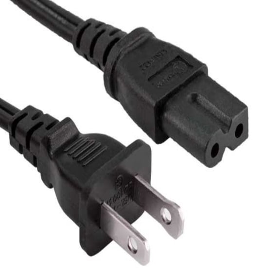 SANOXY Cables and Adapters; 15ft 18 AWG 2-Slot Polarized Notebook Power Cord (IEC320 C7 to NEMA 1-15P)
