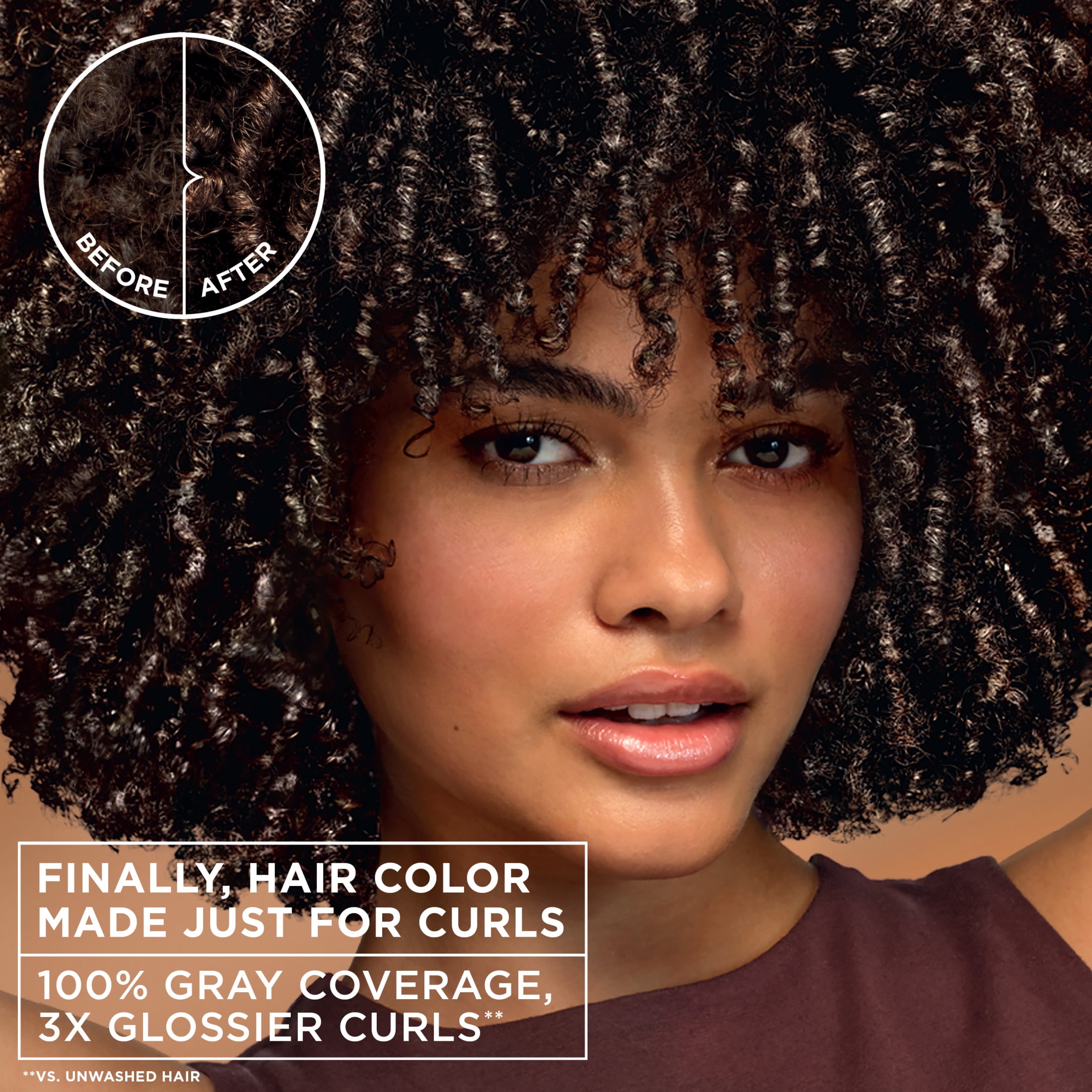 Garnier Nutrisse 0% Ammonia Glossy Curl Nourishing Permanent Hair Color Kit, CR1 Glossy Black, 1 Kit
