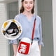 thumbnail image 3 of Bolso Bandolera de Patchwork Hecho a Mano | Bolso de Hombro de Lona y Piel con Forma de Zapato y Correa Ajustable | Bolso de Mano Elegante y Espacioso para Mujer | Uso Informal para Viajes, Compras y, 3 of 5
