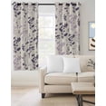 thumbnail image 2 of Purple Pink Botanical Blackout Curtains for Bedroom Living Room Darkening Curtains 96 Inches Long Rustic Country Spring Floral Summer Leaf Window Curtain 2 Panels Set Window Treatment Drapes 52"x96", 2 of 9