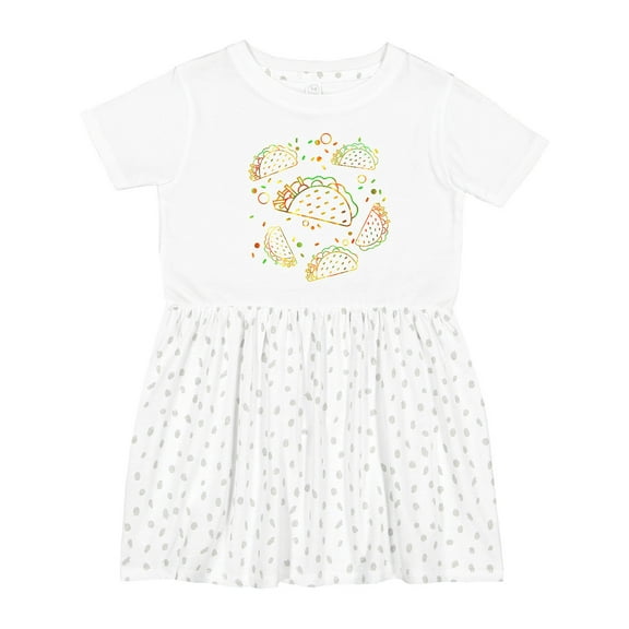 Inktastic Taco Party Girls Toddler Dress