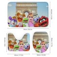 thumbnail image 3 of Muppet Babies-theme 4-Piece Shower Curtain Set with Rugs, Waterproof Bathroom Decor Set Includes Bath Mat, U-Shaped Rug, Toilet Lid Cover and Curtain with Hooks, 3 of 6