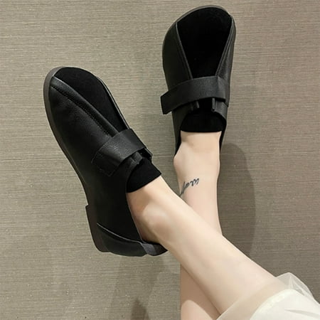 

eczipvz Womens Shoes Dressy Casual Women Penny Loafer Casual Shoes Comfort Slip-on Flats for Driving Black