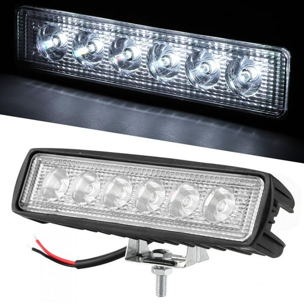 Luz de trabajo LED, luz de trabajo de 18 W y 800 LM, barra de luces para automóvil, barra de luces para motocicleta, durabilidad mejorada