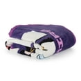 thumbnail image 6 of KPOP Demon Hunters Kids Throw Blanket Featuring Zoey, Rumi, & Mira, 46" x 60", Purple & Pink, 6 of 10