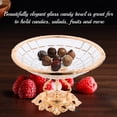 thumbnail image 2 of Matashi Home Decorative Dining Tabletop Showpiece Crystal Candy Centerpiece Decorative Bowl Plate Dish, Round Serving Platter with Rose Gold Plated Pedestal and Crystal Ball Base, 2 of 7