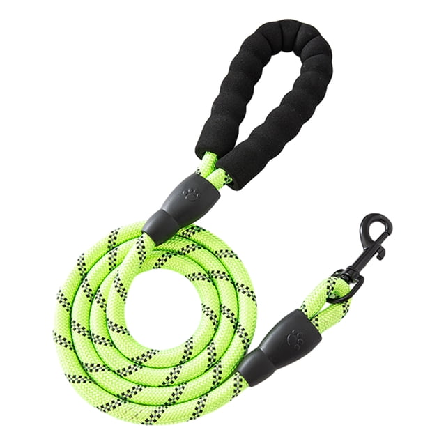Dog Leash Heavy Duty Nylon Rope Leash 5Ft 6.5Ft 10Ft Leash with Padded Handle for Small Medium Large Dogs Training Outdoor