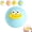 Blue, variant on Smushers Squishy, Smushers Face Squishy, Easy Squeezy, Slow Rebound Sensory Squeeze Balls for Adults
