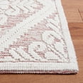 thumbnail image 4 of SAFAVIEH Vermont Trinity Floral Geometric Wool Area Rug, Ivory/Red, 9' x 12', 4 of 9