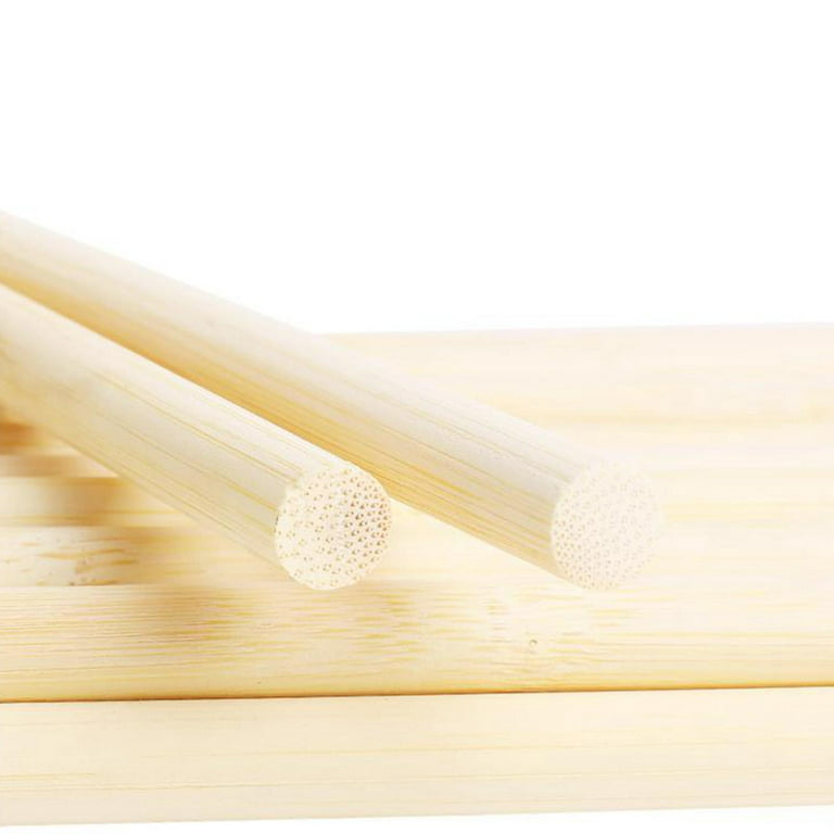 Unfinished Bamboo Sticks, Pack of 100, 9 Inches