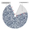 thumbnail image 6 of Cauagu 36" Christmas Tree Skirt Paisley4 Pattern Christmas Tree Decorations Tree Mat for Xmas Decorations Occasion Holiday Home Decor -36", 6 of 7
