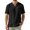 Black, variant on Mens V Neck Shirts Summer Casual Short Sleeve Linen Beach Pullover Tops Vintage Lightweight Summer T Shirt With Pocket,Navy L