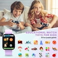 thumbnail image 3 of SHANNA Kids Smart Watch with 30 Puzzle Games, 1.83'' Touch Screen HD Camera Video MP3 Player Habit Tracking Pedometer Flashlight Kids Watches Gift for 4-12 Year Old Boys Girls, Purple, 3 of 11