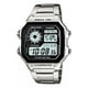 thumbnail image 1 of Reloj Casio Digital Ae-1200whd-1av E-watch Color De La Correa Plateado Color Del Bisel Negro, 1 of 1