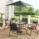 thumbnail image 1 of Albany Lane 6 Piece Outdoor Patio Dining Set, Grey  Garden Furniture My Lux Decor Round, 1 of 11