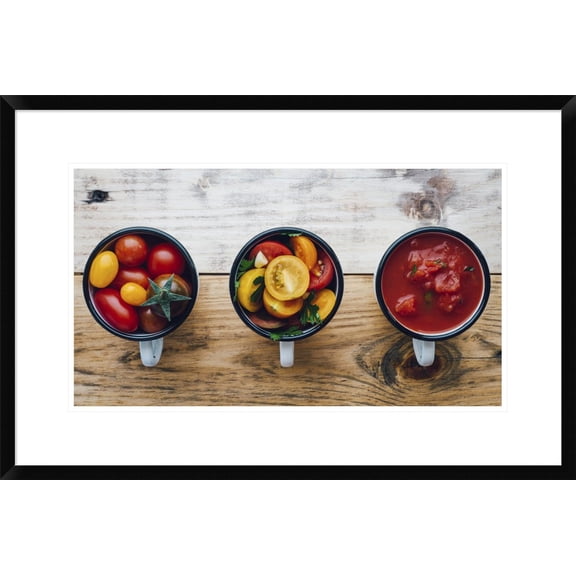 Global Gallery Aleksandrova Karina 'Foodprocess #2 Homemade Tomato Sauce' Framed Wall Art