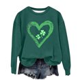 thumbnail image 5 of Lorytime Cute Sweatshirts for Teen Girls Trendy St. Patricks Day Long Sleeve Crewneck Tops Heart Pullover Outerfits, 5 of 5