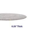 thumbnail image 5 of Two Tone Cotton 15" Round Woven Placemat Sets, 4-Pack Grey, 5 of 7