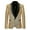 Gold, variant on Men'S Autumn and Winter Personality Sequins Casual Suit Jacket Silver 8(L)