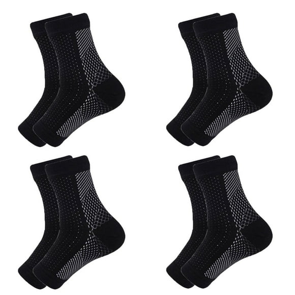 CHOK 4 Paires Chaussettes Apaisantes Chaussettes de Compression Chaussettes de Soutien pour la Compression