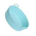 thumbnail image 4 of Cesta de silicona para freidoras, forro antiadherente para horno, fácil limpieza (revestimiento azul), 4 of 4