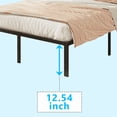 thumbnail image 6 of Alvantor Queen Metal Platform Bed Frame Black 14 inch Heavy Duty Steel Slat Support No Box Spring Needed Easy Assembly, 6 of 7