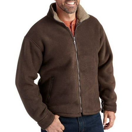 Big Men's Polar Fleece Bonded Jacket Wit