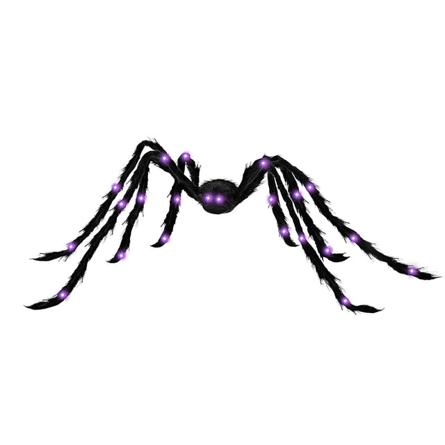 RKSTN Glowing Spider Halloween Peluche Violette Spider 90cm Déco Maison