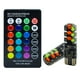 thumbnail image 2 of Luz Led De Gálibo Para Coche T10 W5W Coche LED Luz de separación RGB Luz intermitente estroboscópica con control remoto Ndcxsfigh Accesorios para autos y motos, 2 of 9