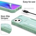 thumbnail image 5 of ExoGuard For iPhone 13 Mini Case, Phone Case with Screen Protector and Kickstand (Green), 5 of 7