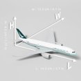 thumbnail image 3 of PRIYAL A350 Cathay Pacific 1/400 Die-cast Metal Airplane Model with Stand (5.7 inches/15cm) -a350 China Airlines Alloy Model Airplane for Aviation Enthusiast Gift, Desktop Display Decorations, 3 of 7