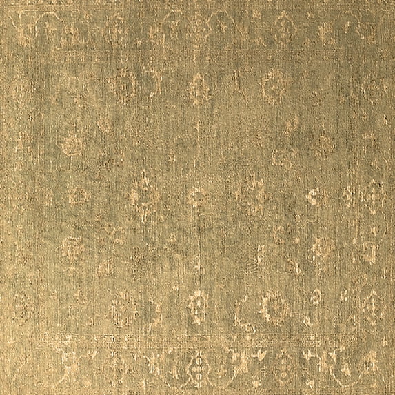 Ahgly Company Indoor Square Persian Brown Bohemian Area Rugs, 8' Square